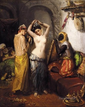  orientalista Obras - Orientalista Interior romántico Theodore Chasseriau desnudo